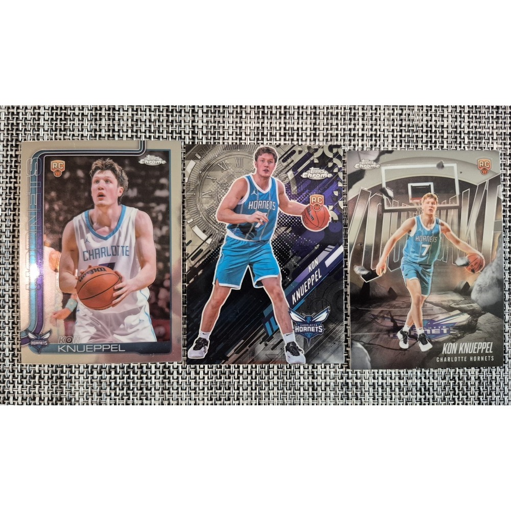 2025 Topps Chrome Kon Knueppel Base Rookie Go Time Youthquake Lot
